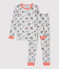 Pigiama bambino snugfit fantasia Parigi in cotone biologico grigio BELUGA/bianco MULTICO