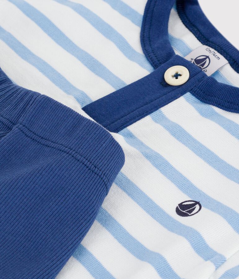 Set regalo 2 pezzi in cotone neonato bianco MARSHMALLOW/bianco MULTICO