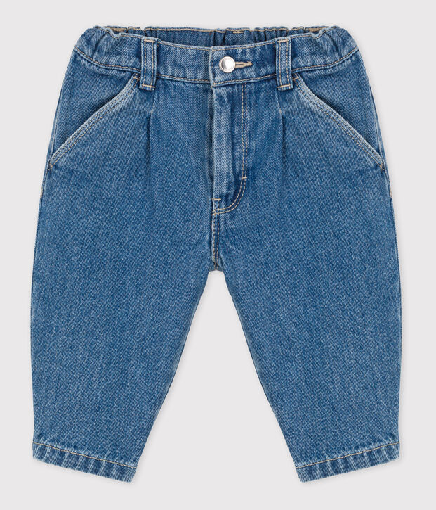 Jeans beb&egrave; in denim 100% eco-friendly blu