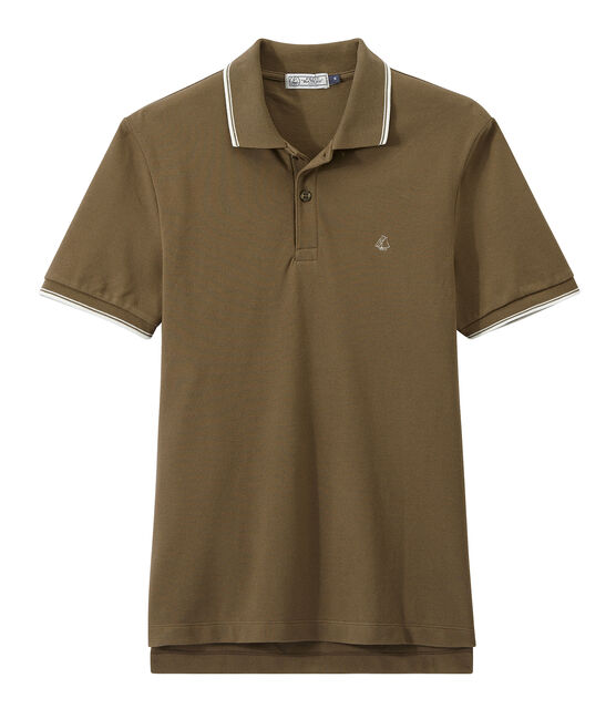 Polo uomo marrone SHITAKE