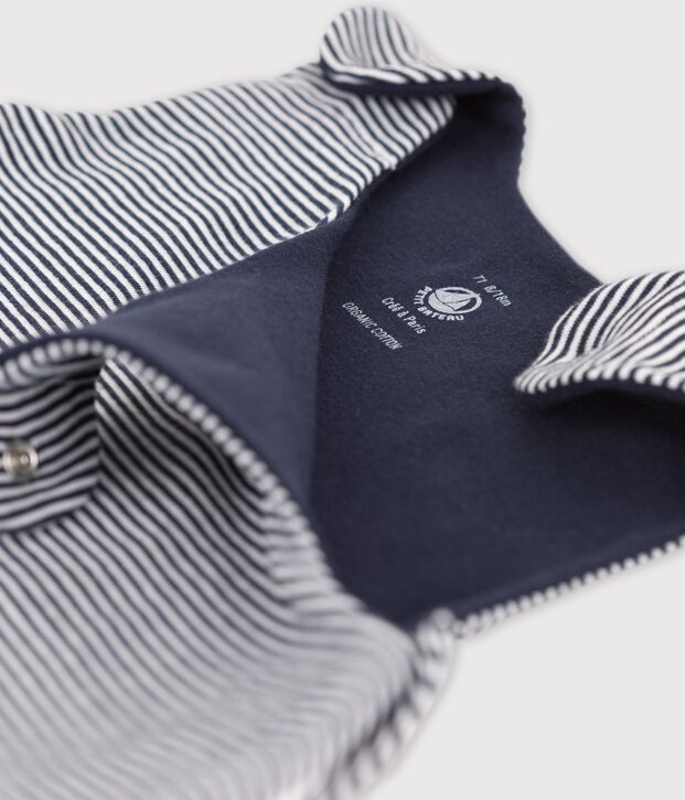 Sacco nanna leggero beb&egrave; in cotone blu/bianco