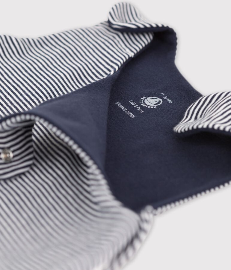 Sacco nanna per neonati in cotone a righe TOG 0.5 blu SMOKING/bianco MARSHMALLOW