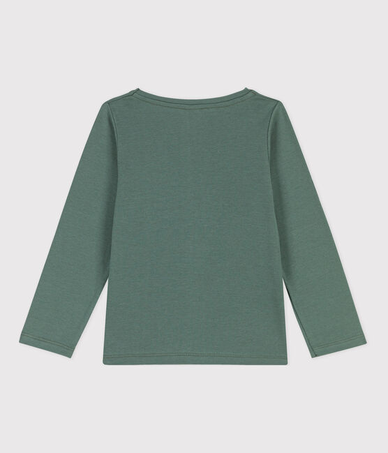 T-shirt a maniche lunghe in cotone bambino unisex  verde VALLEE