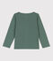 T-shirt a maniche lunghe in cotone bambino unisex  verde VALLEE