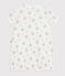Tutina corta in cotone a fiori neonato bianco MARSHMALLOW/bianco MULTICO