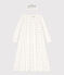 Camicia da notte bambina in ciniglia bianco MARSHMALLOW/grigio ARGENT