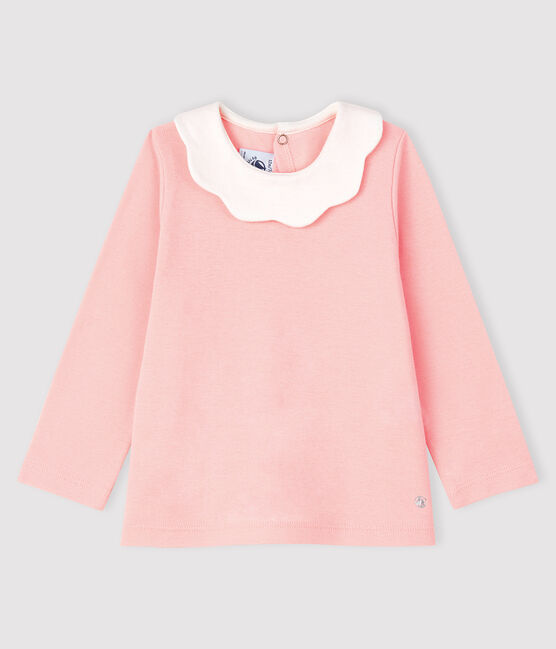 Blusa a manica lunga bebè femmina rosa MINOIS