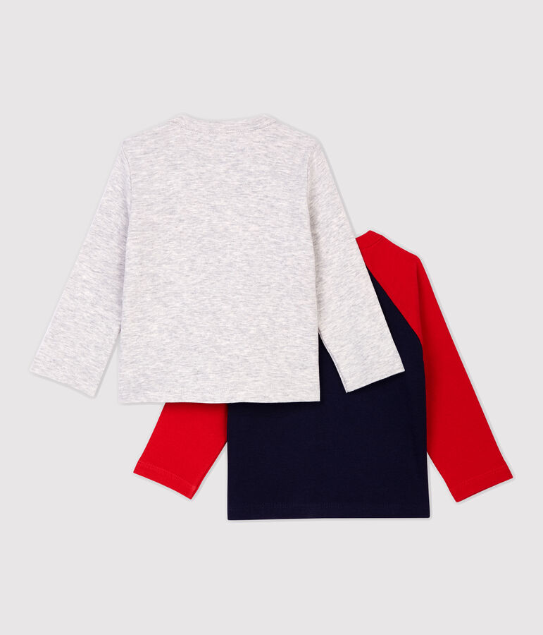 Confezione da 2 t-shirt in cotone beb&egrave;. multicolore