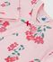 Pigiama neonato in tubique con stampa a fiori rosa JOLI/bianco MULTICO