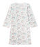 Camicia da notte per bambina stampata bianco LAIT/bianco MULTICO