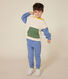 Maglia in tessuto felpato con cappuccio bambino