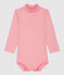 Body in cotone bebè rosa CHARME