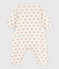 Bodyjama stampato, senza piedi, in cotone, per neonati bianco MARSHMALLOW/ ECUREUIL