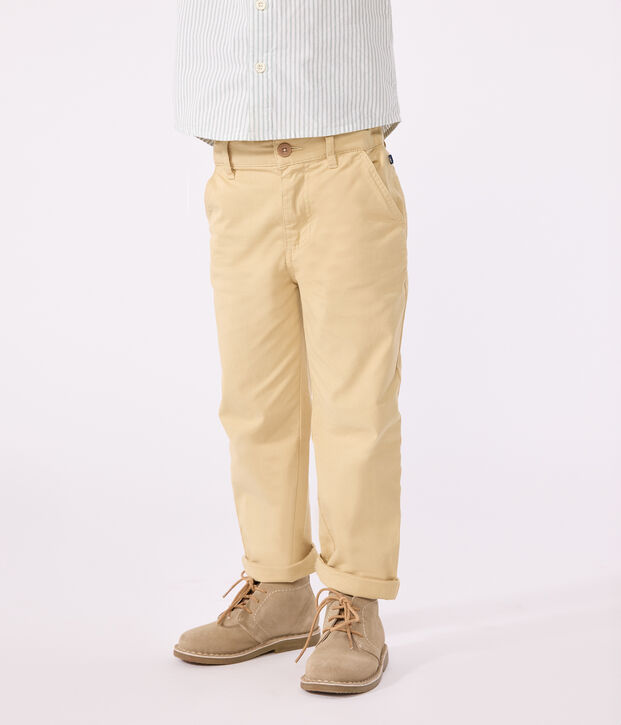 Pantaloni chino bambino beige