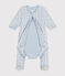 Bodyjama con stampa a stelline in velluto neonato blu GOMME/ BEACH