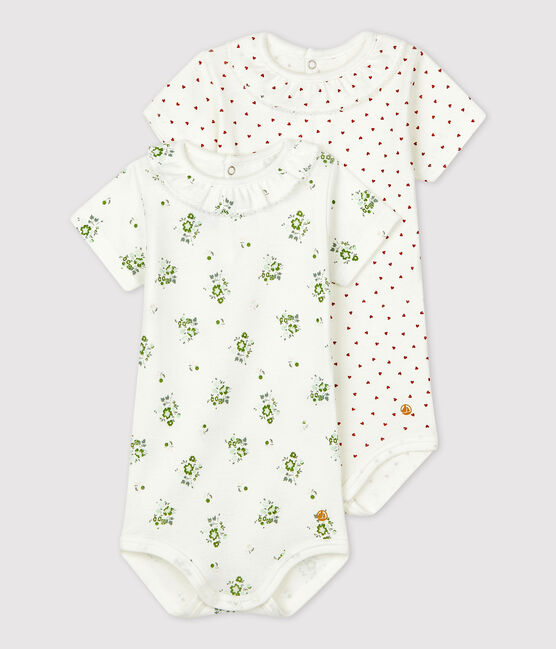 Set di 2 body per bebè con colletto in cotone  variante 1
