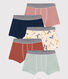 Confezione da 5 boxer con monopattino in cotone bambino