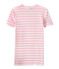 T-shirt donna in costina originale 1x1 rigata rosa BABYLONE/bianco MARSHMALLOW