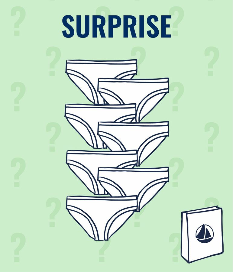 Lotto a sorpresa da 7 slip donna multicolore