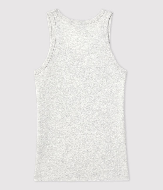Canottiera L'ICONIQUE in cotone Donna grigio BELUGA CHINE
