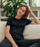 T-shirt in cotone Sea Island Donna nero NOIR