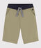 Bermuda in serge di cotone bambino verde MARECAGE
