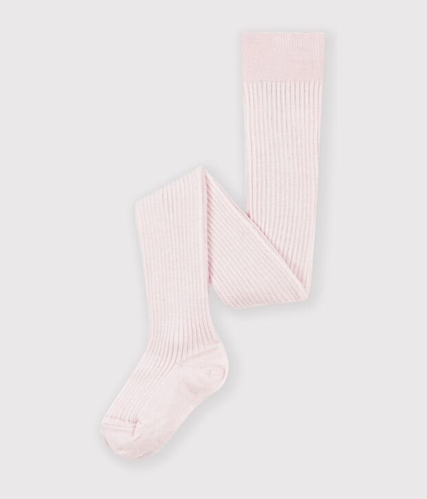Collant in misto lana e cotone tinta unita neonata BARELY
