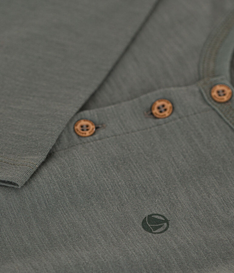 T-shirt a maniche lunghe in cotone bambino verde