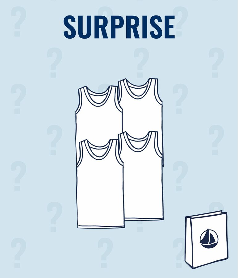 Lotto a sorpresa da 4 canotte bambino variante 1