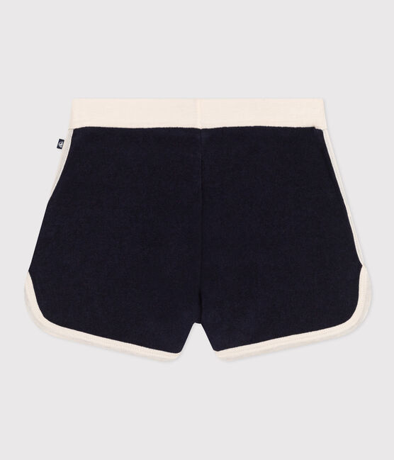 Shorts in spugna bambina blu SMOKING
