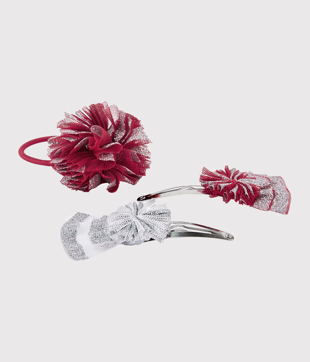 Set di fermagli ed elastici bambina multicolore
