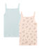 Duo canottiere con spalline bambina variante 1
