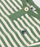 T-shirt a maniche corte in cotone a righe neonato verde PALMERAIE/ AVALANCHE