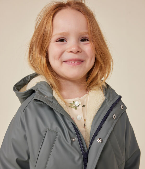 Impermeabile caldo in sherpa bambina/bambino verde THUYA