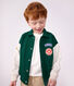 Giacca stile teddy in cotone color block bambino