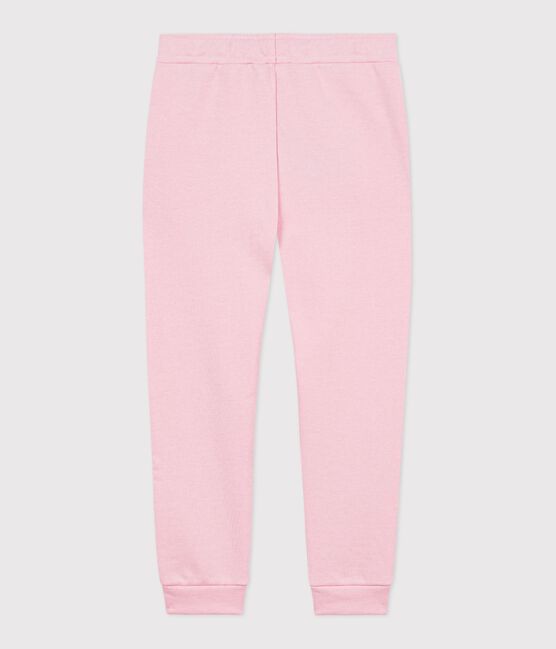 Joggers in cotone tinta unita bambina rosa MARQUISE