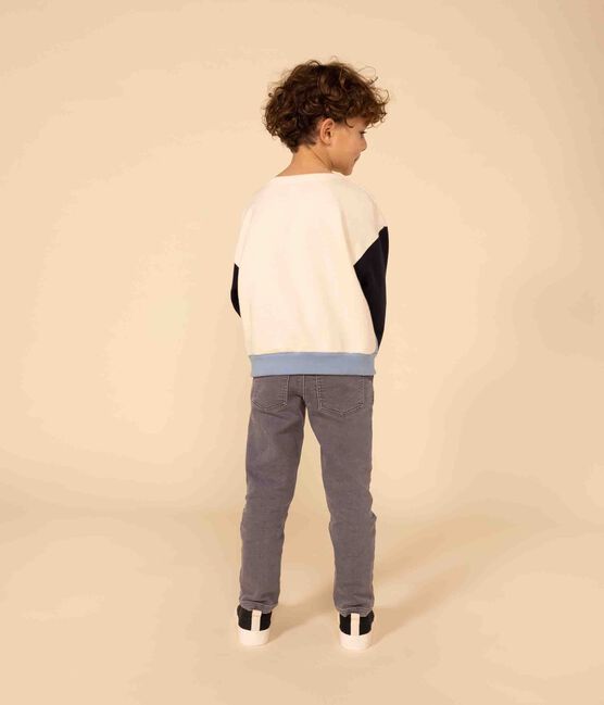 Felpa in molleton bambino bianco AVALANCHE/ MULTICO
