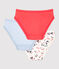 Confezione da 3 slip bambina fantasia Parigi in cotone biologico variante 1