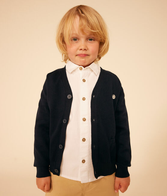 Cardigan in cotone bambino blu SMOKING