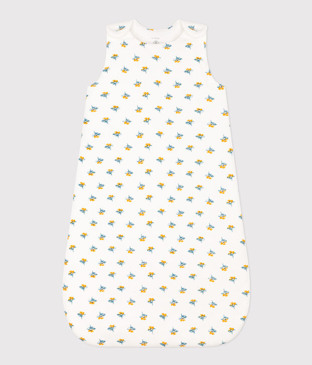 Sacco nanna a fiori in cotone TOG 2 bianco/multicolore