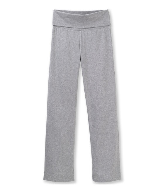Pantaloni ballerina donna in jersey Lycra tinta unita grigio POUSSIERE CHINE