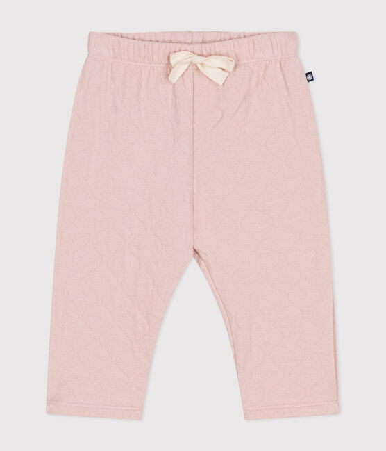Pantaloni in tubique trapuntato neonato rosa SALINE