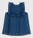 Abito senza maniche in denim neonata