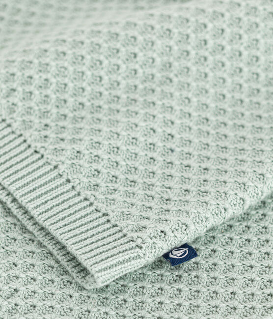 Cardigan in cotone bambina verde HERBIER