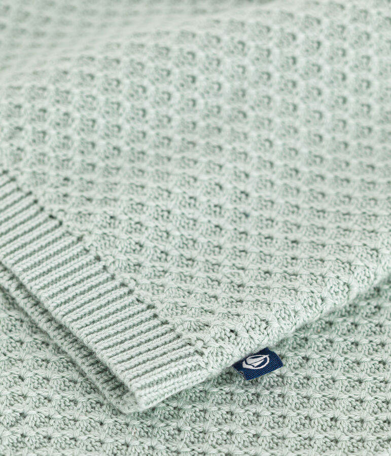 Cardigan in cotone bambina verde HERBIER