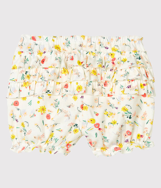Culotte bloomer bebè femmina fantasia bianco MARSHMALLOW/bianco MULTICO