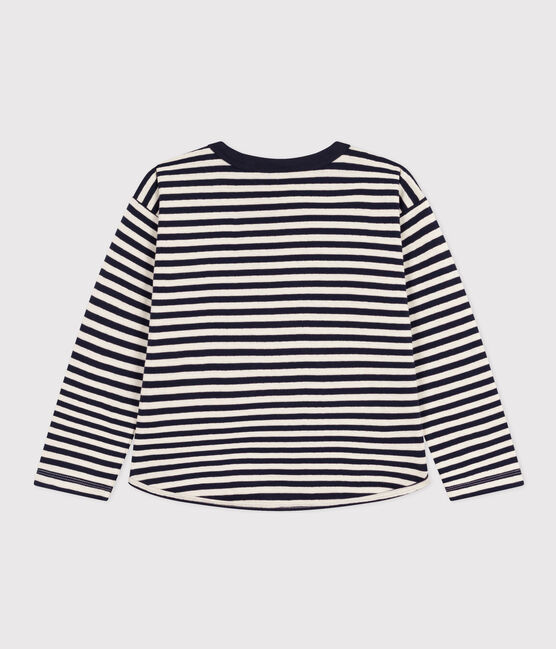T-shirt maniche lunghe in tubique bambino blu SMOKING/ AVALANCHE