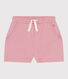 Shorts in cotone tinta unita bambina