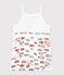 Camicia da notte Serge Bloch bambina a costine bianco ECUME