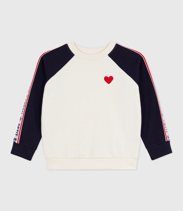 Felpa in cotone bambino MILK